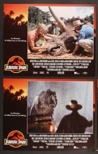 4m198 JURASSIC PARK 8 LCs '93 Steven Spielberg, Richard Attenborough re-creates dinosaurs!