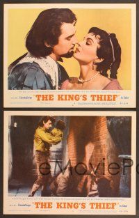 4m621 KING'S THIEF 4 LCs '55 romantic images of Ann Blyth & Edmund Purdom!