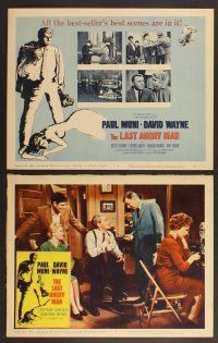 4m210 LAST ANGRY MAN 8 LCs '59 Paul Muni is a dedicated doctor from the slums exploited by TV!