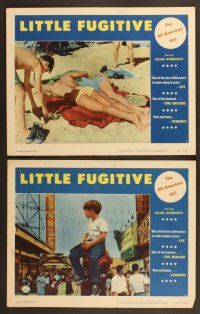 4m224 LITTLE FUGITIVE 8 LCs '53 Richie Andrusco runs away from home to Coney Island!