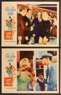 4m229 LOVE IS A BALL 8 LCs '63 Glenn Ford & sexy Hope Lange, Charles Boyer!