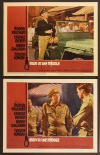 4m444 MAN IN THE MIDDLE 7 LCs '64 Robert Mitchum, France Nuyen, directed by Guy Hamilton!