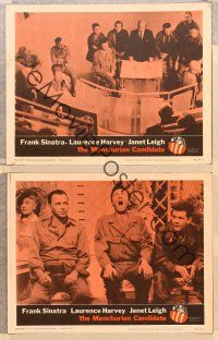 4m665 MANCHURIAN CANDIDATE 3 LCs '62 Frank Sinatra, Laurence Harvey, directed by Frankenheimer!