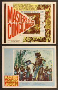 4m239 MASTERS OF THE CONGO JUNGLE 8 LCs '60 a terrifying record of the beginnings of man & beast!