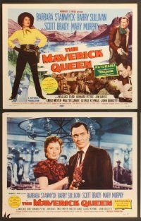 4m241 MAVERICK QUEEN 8 LCs '56 cowgirl Barbara Stanwyck, from Zane Grey's novel!