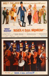4m024 NEVER A DULL MOMENT 9 LCs '68 Disney, Dick Van Dyke, Edward G. Robinson, Dorothy Provine!