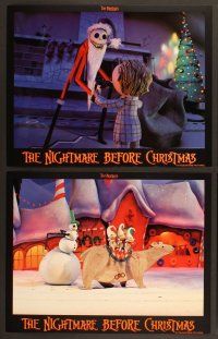 4m262 NIGHTMARE BEFORE CHRISTMAS 8 int'l LCs '93 Tim Burton, Disney, great horror cartoon image!