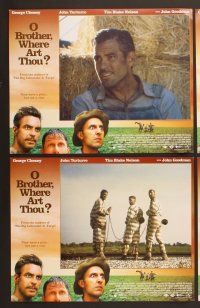 4m266 O BROTHER, WHERE ART THOU? 8 int'l LCs '00 Coen Brothers, George Clooney, John Turturro!