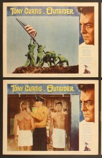 4m453 OUTSIDER 7 LCs '62 great images of Tony Curtis as Ira Hayes of Iwo Jima fame!