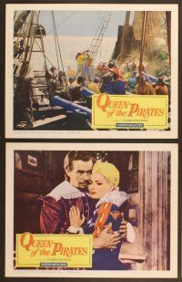 4m454 QUEEN OF THE PIRATES 7 LCs '61 sexy Italian temptress Gianna Maria Canale as swashbuckler!