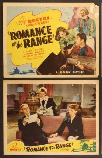 4m305 ROMANCE ON THE RANGE 8 LCs '42 Roy Rogers, Gabby Hayes, Sally Payne!