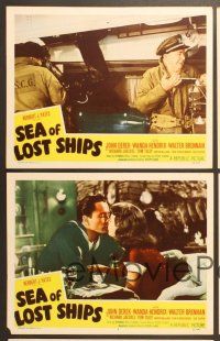 4m583 SEA OF LOST SHIPS 5 LCs '53 John Derek adventures to the frozen Hell of the North Atlantic!
