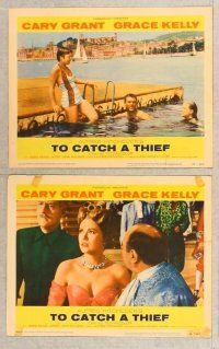 4m543 TO CATCH A THIEF 6 LCs '55 Grace Kelly & Cary Grant, Alfred Hitchcock directed!
