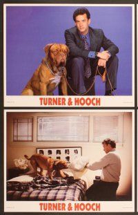 4m473 TURNER & HOOCH 8 LCs '89 great image of Tom Hanks and grungy dog!