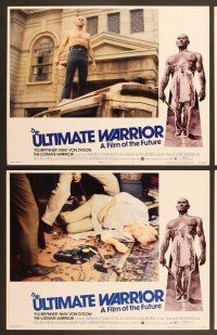 4m475 ULTIMATE WARRIOR 7 LCs '75 bald & barechested Yul Brynner, Max von Sydow, film of the future!