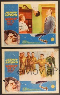 4m642 VISIT TO A SMALL PLANET 4 LCs '60 wacky alien Jerry Lewis saucers down to Earth from space!