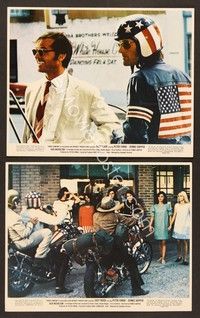 4p246 EASY RIDER 2 color 8x10 stills '69 Peter Fonda, Jack Nicholson, directed by Dennis Hopper!