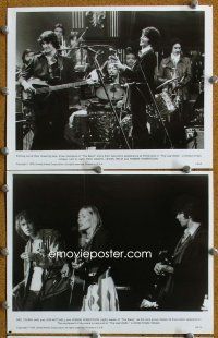 4p463 LAST WALTZ 3 8x10 stills '78 directed by Martin Scorsese, Bob Dylan plays on stage w/The Band!