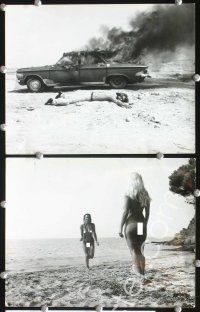 4p466 MARK 3 8x10 stills '61 child molestor Stuart Whitman, sexy naked girls on the beach!