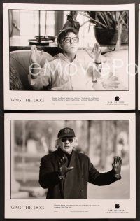 4p364 WAG THE DOG 6 8x10 stills '97 Dustin Hoffman, Robert De Niro, Willie Nelson, Barry Levinson!