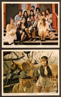 4p166 DIRTY DINGUS MAGEE 7 color 8x10 stills '70 Frank Sinatra & George Kennedy!