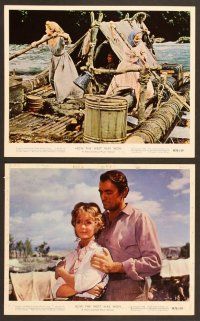 4p170 HOW THE WEST WAS WON 7 color 8x10 stills R70 John Ford epic, Debbie Reynolds, Gregory Peck!