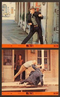 4p165 DEATH OF A GUNFIGHTER 7 color 8x10 stills '69 Richard Widmark, John Saxon, Don Siegel!