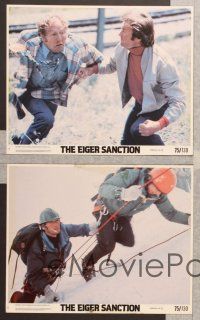4p213 EIGER SANCTION 5 8x10 mini LCs '75 Clint Eastwood's lifeline was held by assassin he hunted!