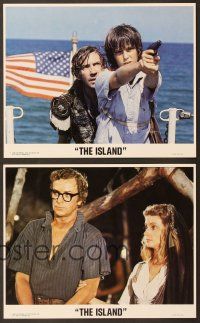 4p227 ISLAND 4 8x10 mini LCs '80 Michael Caine, David Warner, from the author of Jaws!