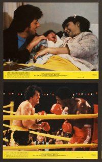 4p121 ROCKY II 8 8x10 mini LCs '79 Sylvester Stallone, Carl Weathers, Talia Shire, boxing sequel!
