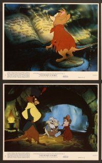 4p124 SECRET OF NIMH 8 8x10 mini LCs '82 Don Bluth, cool mouse fantasy cartoon!