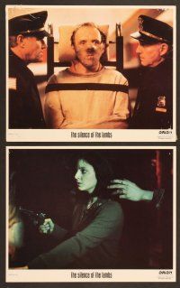 4p130 SILENCE OF THE LAMBS 8 8x10 mini LCs '90 Jodie Foster, Anthony Hopkins, Ted Levine!