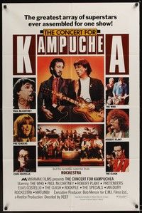 4r205 CONCERT FOR KAMPUCHEA 1sh '81 Paul McCartney, Elvis Costello, The Who, Robert Plant!