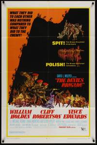 4r239 DEVIL'S BRIGADE 1sh '68 William Holden, Cliff Robertson, Vince Edwards, cool art by Kossin!