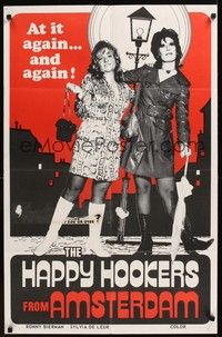 4r241 DIARY OF A HOOKER Canadian 1sh 1973 first Paul Verhoeven, Happy Hookers From Amsterdam!