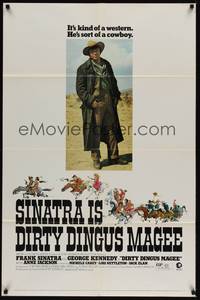4r243 DIRTY DINGUS MAGEE 1sh '70 full-length image of Frank Sinatra as dirty cowboy!