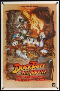 4r265 DUCKTALES: THE MOVIE DS int'l 1sh '90 Walt Disney, Scrooge McDuck, cool adventure art!