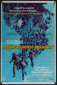 4r282 ESCAPE TO WITCH MOUNTAIN 1sh '75 Disney, they're in a world where they don't belong!