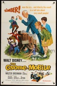 4r359 GNOME-MOBILE style B 1sh '67 Walt Disney fantasy, Walter Brennan, Tom Lowell, Matthew Garber!