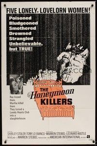 4r419 HONEYMOON KILLERS int'l 1sh '70 different image of Tony Lo Bianco, five lonely women!