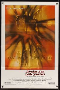 4r461 INVASION OF THE BODY SNATCHERS 1sh '78 Philip Kaufman classic remake of deep space invaders!