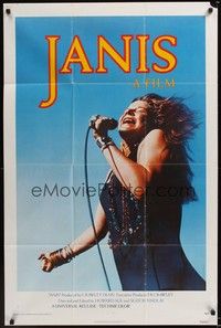 4r476 JANIS 1sh '75 great image of Joplin singing into microphone by Jim Marshall, rock & roll!