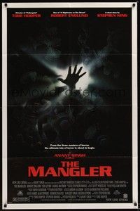 4r618 MANGLER 1sh '95 Stephen King, Tobe Hooper, wild image of killer machine!