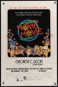 4r672 MOVIE MOVIE 1sh '78 George C. Scott, Stanley Donen directed parody of 1930s movies!