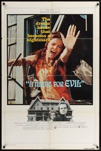 4r696 NAME FOR EVIL 1sh '73 sexy Samantha Eggar in the dream house that becomes a nightmare!
