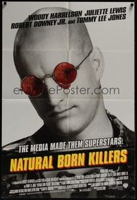 4r698 NATURAL BORN KILLERS style B 1sh '94 Oliver Stone, Woody Harrelson, Juliette Lewis