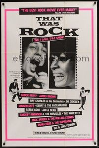 4r911 THAT WAS ROCK 1sh '84 Chuck Berry, Mick Jagger, Diana Ross, James Brown!