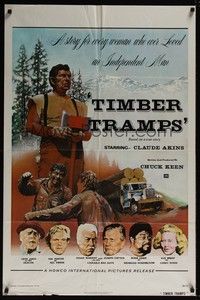 4r926 TIMBER TRAMPS 1sh '75 Claude Akins, last of the roaming lumberjacks!