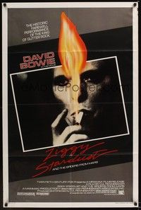 4r997 ZIGGY STARDUST & THE SPIDERS FROM MARS 1sh '83 David Bowie, D. A. Pennebaker directed!