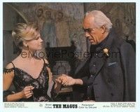 4s091 MAGUS color 8x10 still '69 Anthony Quinn holds hands with sexy Candice Bergen in lacy outfit!